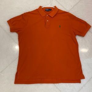 Polo by Ralph Lauren Orange Short Sleeve Polo Large